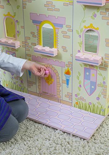 Wooden Fairytale Castle on Lazy Susan I2136