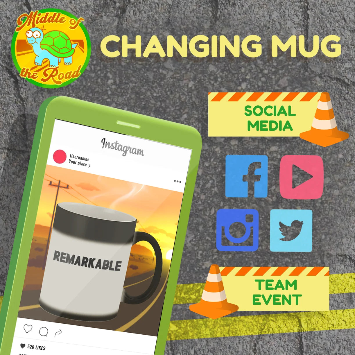 Matte Black 11oz Color Changing Mug Y254604
