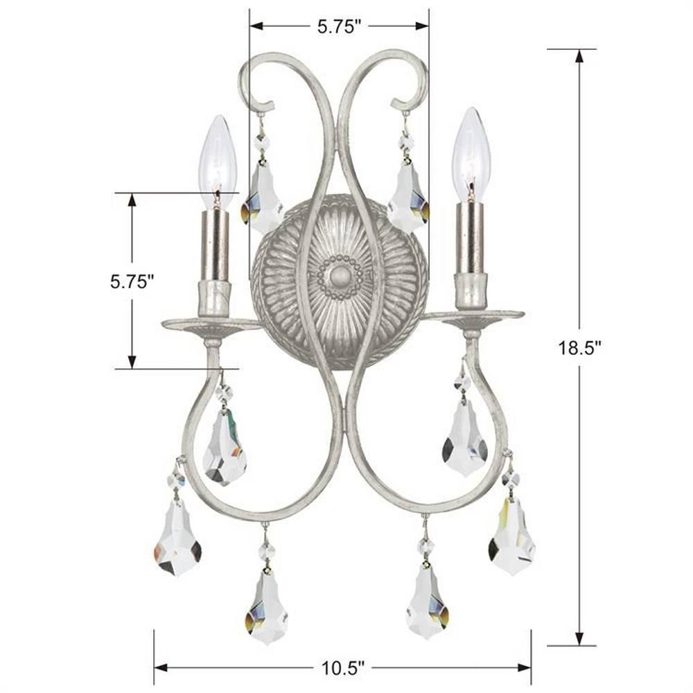 2 Light English Bronze Sconce O30044