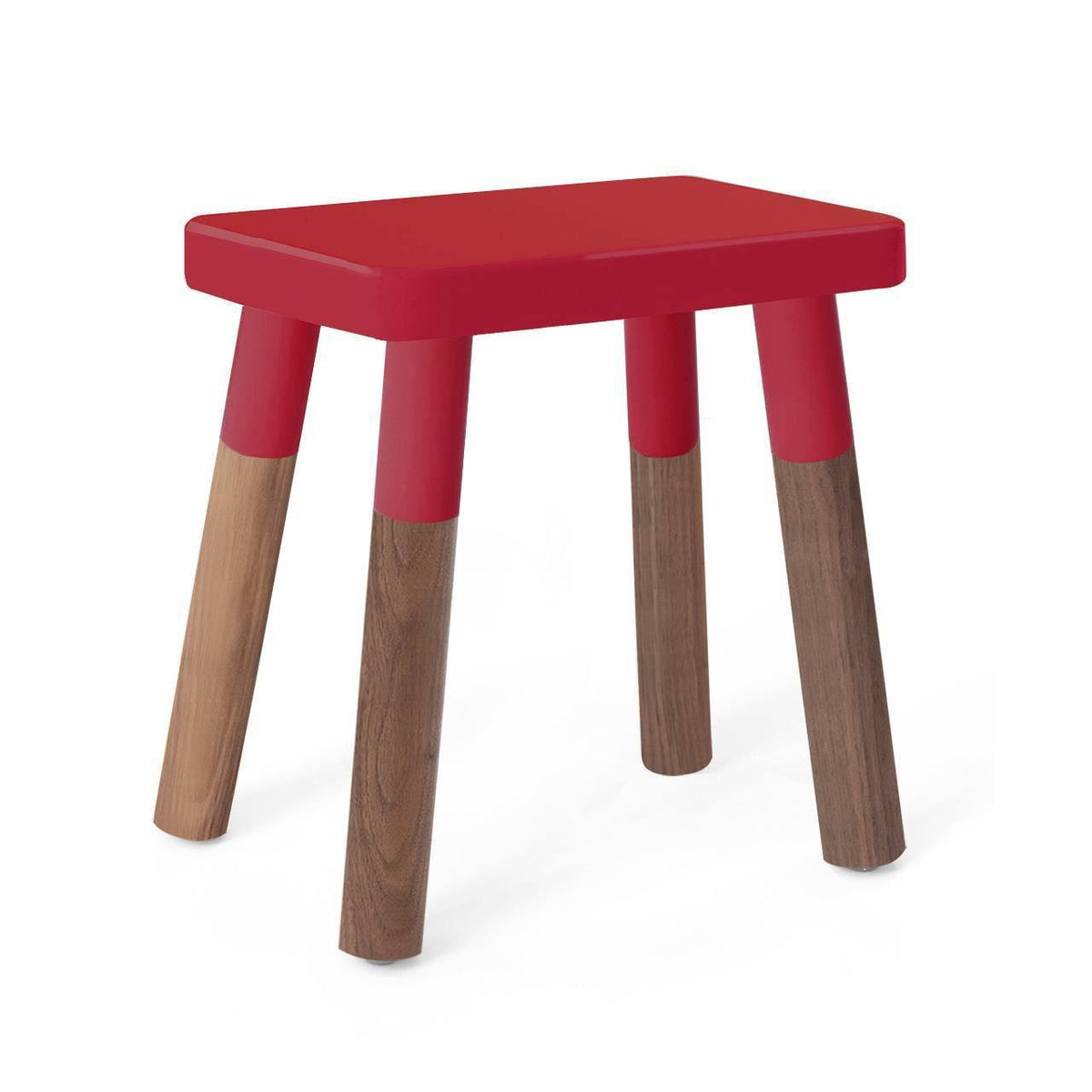 Red/Walnut Wood Kids Chairs (Set of 2) B26432