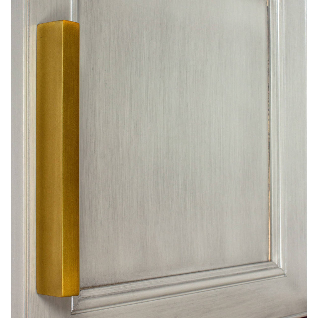 Satin Gold Contemporary Cabinet Finger Pulls (10-Pack) R619921