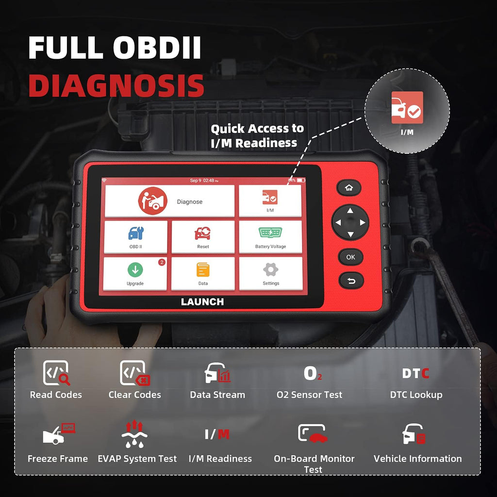 7'' Touch Screen OBD2 Scanner Car Code Reader J94853