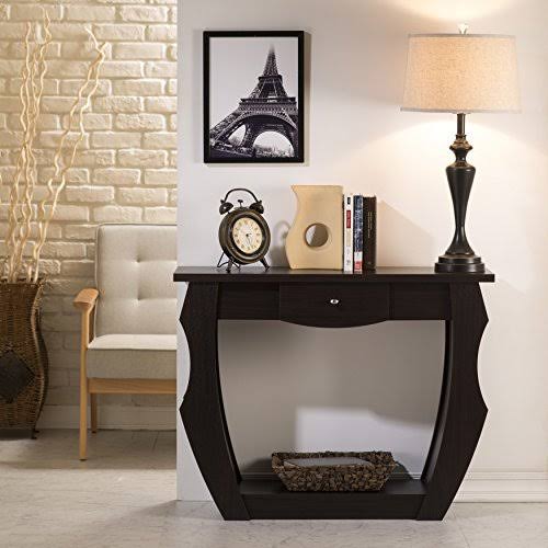 Contemporary Console Table Walnut L43527