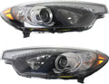 Headlight Assembly for 2014 2015 Kia Forte Koup, Driver and Passenger Side, Halogen with LED Position U706762