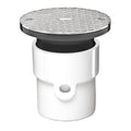 3x22 or 4x22 PVC Adjustable Cleanout with Chrome Cover Q535