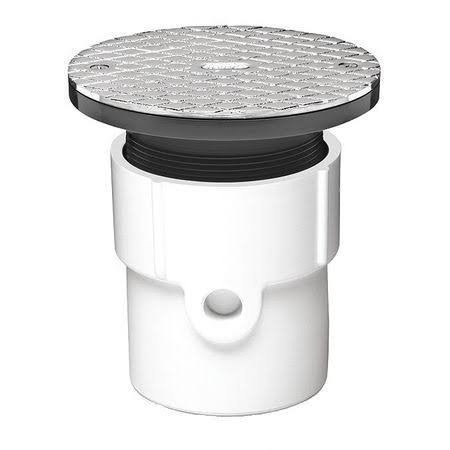 3x22 or 4x22 PVC Adjustable Cleanout with Chrome Cover Q535