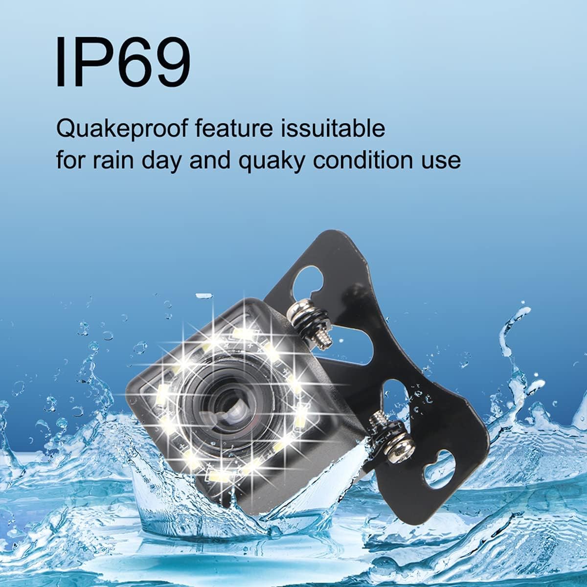 Wireless Backup Camera 4.3 Inch FHD 1080P Waterproof Reversing Camera Pack of 2 R693412