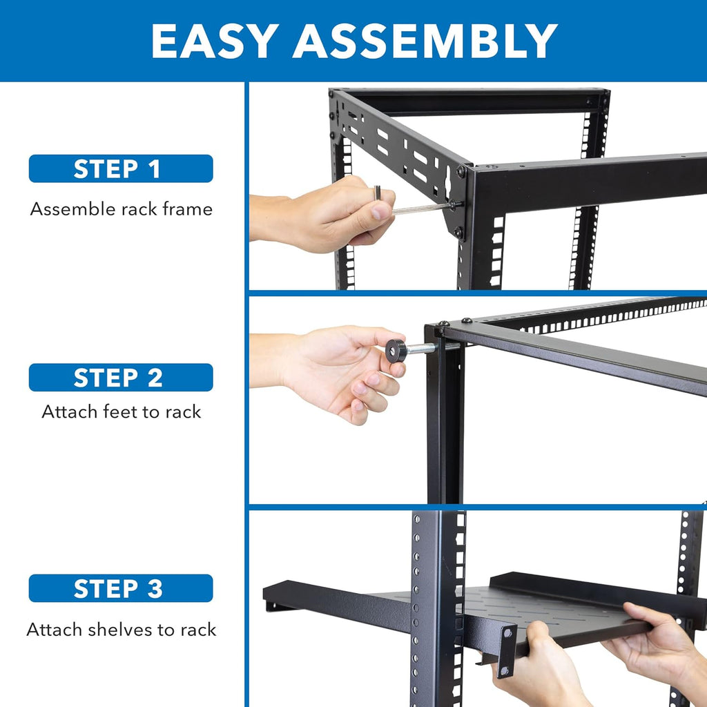 15U Server Rack with 2 Shelves Included G740538
