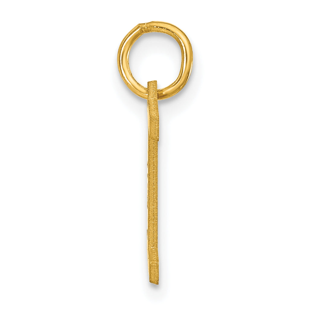 14K Yellow Gold Letter L Initial Pendant Charm A181260