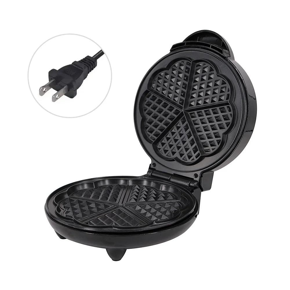 1000W Heart-Shaped Electric Waffle Maker V7013