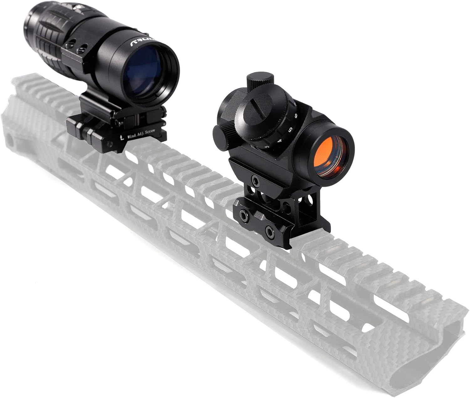 Tactical 3-4 MOA Red Dot Sight with 3X Magnifier Combo Q800513