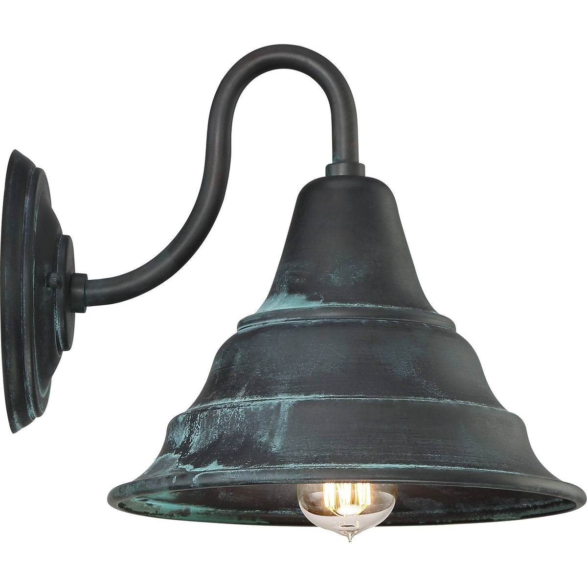 Aged Verde Outdoor Wall Lantern H125