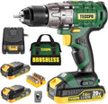 20V Brushless Cordless Drill Driver Kit with 2x 2.0Ah Batteries and Case I980