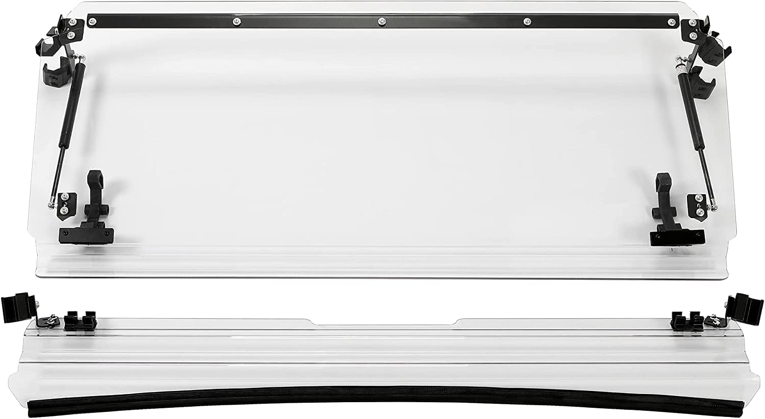 3-IN-1 Front Windscreen Folding Down Flip Clear Vented X232051
