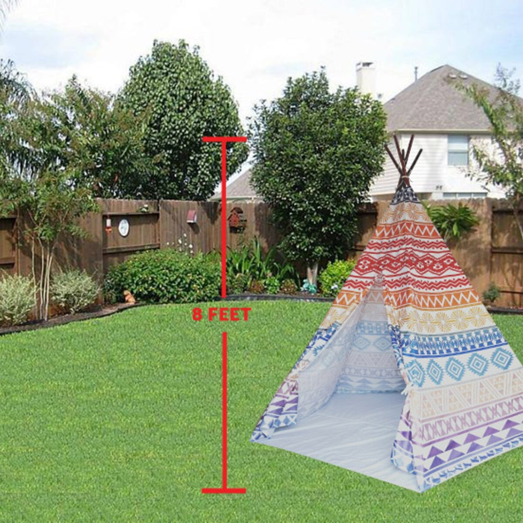 8' Extra Large Teepee Play Tent K737