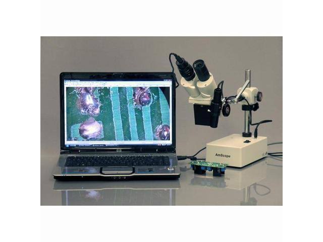20X & 40x Widefield Stereo Microscope with Boom Arm Stand T479021