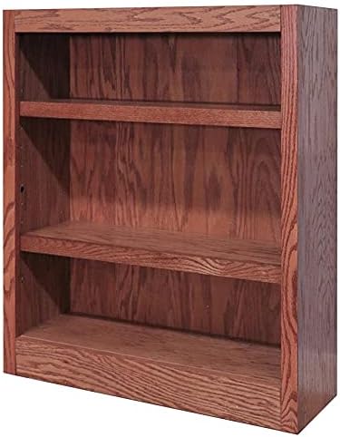 3-Shelf Wood Bookcase in Dry Oak X83133