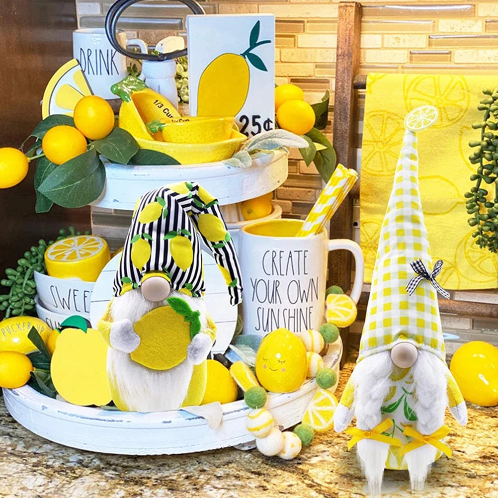 Lemon Faceless Old Man Plush Gnome Doll Toy S873