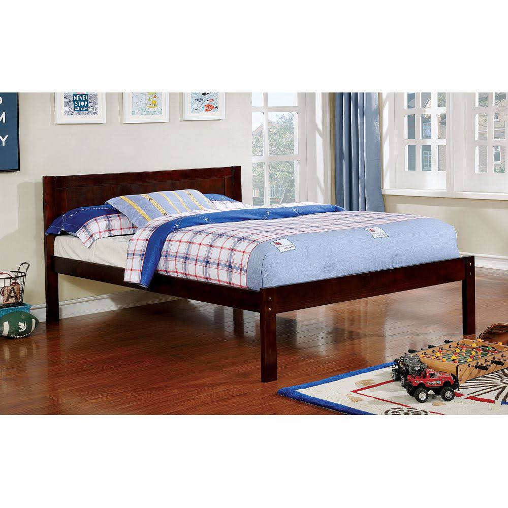 Dark Walnut Full Panel Bed Q92279