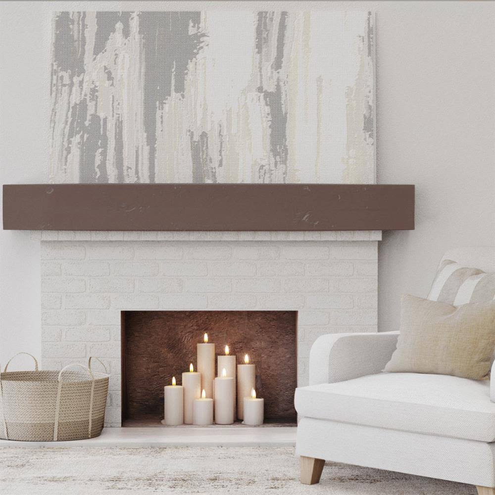 Knotty Pine Faux Wood Fireplace Mantel N944