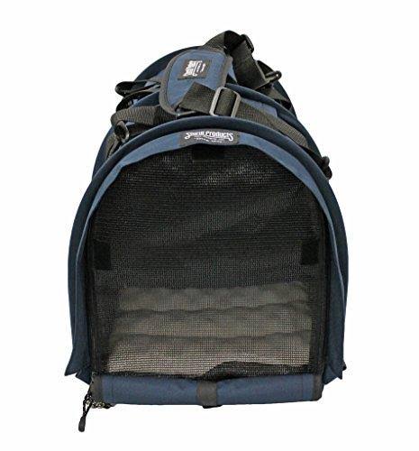Navy X-Large Double Sided Divided Pet Carrier E8424