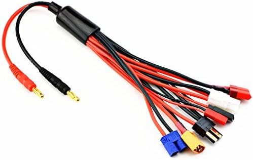 9 in 1 Splitter Cable 4.0mm Banana Plug to JST T Plug XT60 EC3 E747839