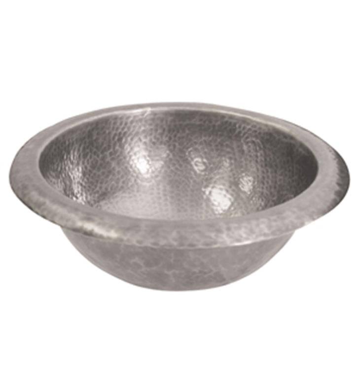 Hammered Antique Copper Round Self Rimming Basin L842761