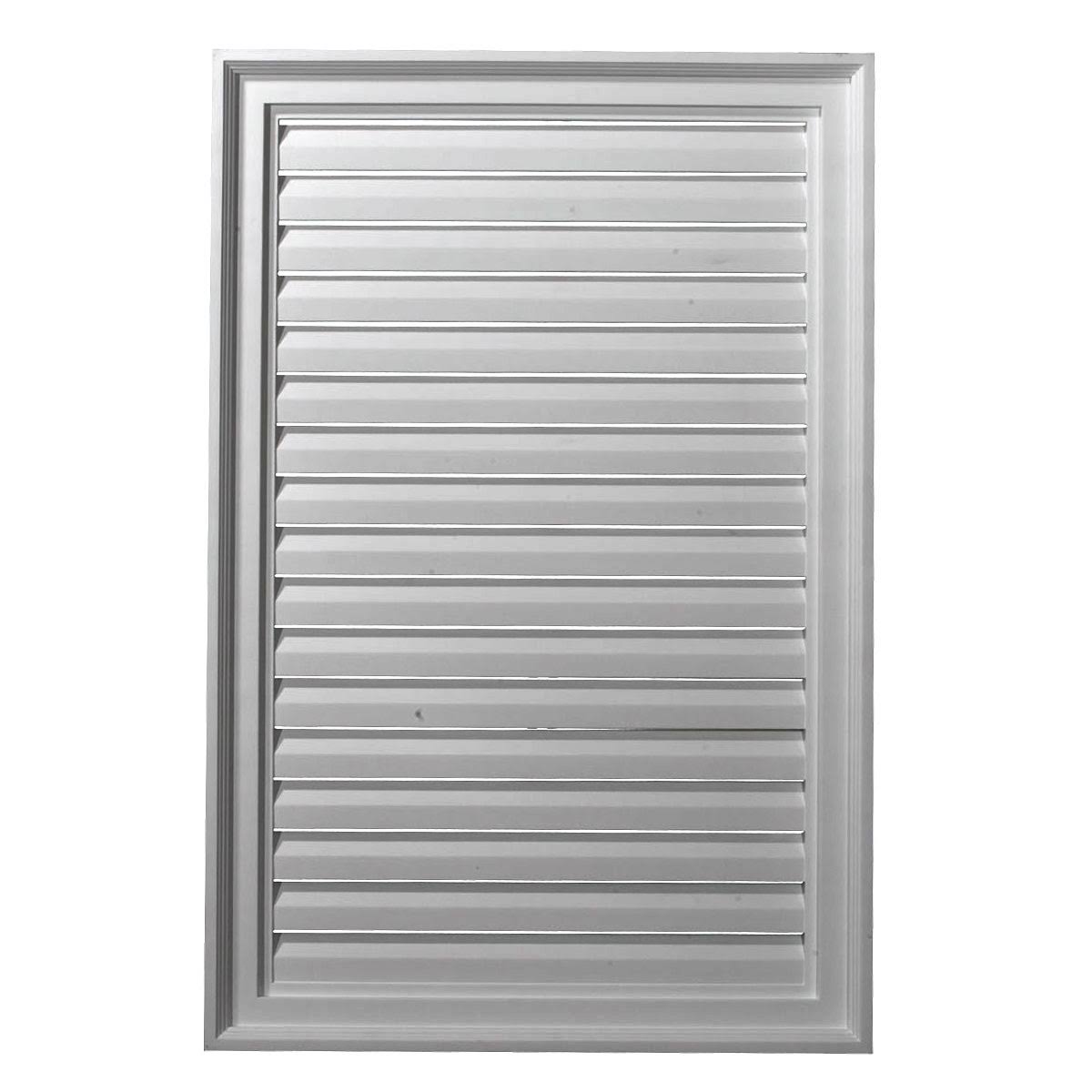 24 inch W x 21 inch H Vertical Urethane Gable Vent Louver A226