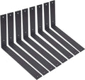 12 Inch Heavy Duty Black Metal Shelf Brackets Pack of 2 H83196
