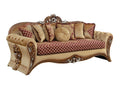 Red & Gold Traditional Sofa M83241