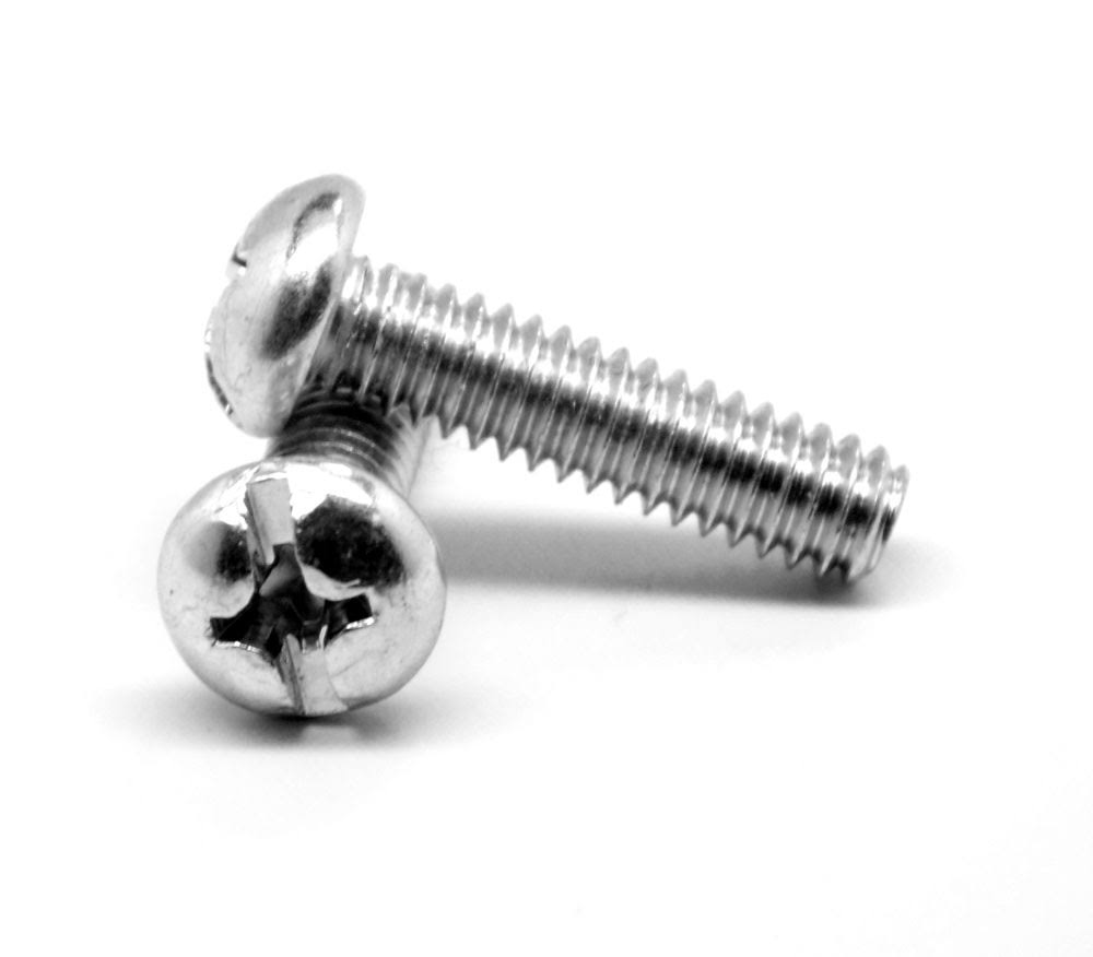 #8-32 x 1 3/4 Coarse Thread Machine Screw Combo Pan Head Low Carbon Steel Zinc Plated G235289