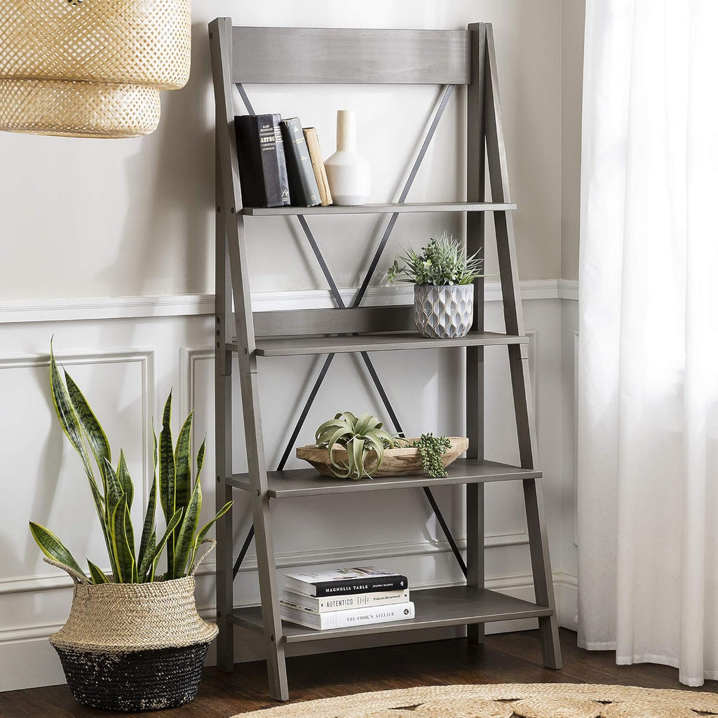 4 Shelves Brown Wood Bookcase C380