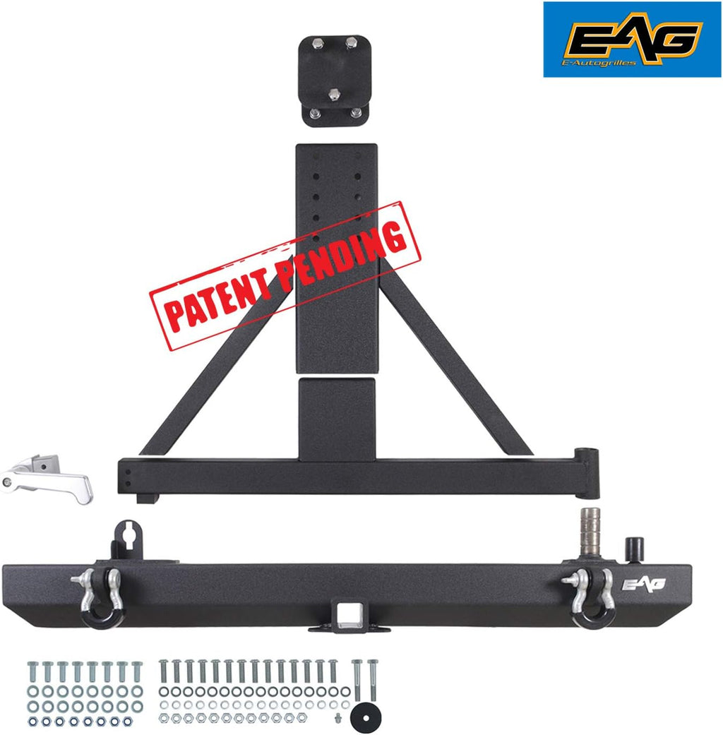 Front Winch Bumper and Rear Bumper with Assembled Tire Carrier T461448