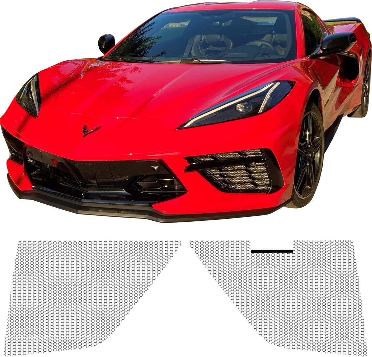Mesh Set for Chevy Corvette C8 Radiator Grille Vent Pack of 2 M677