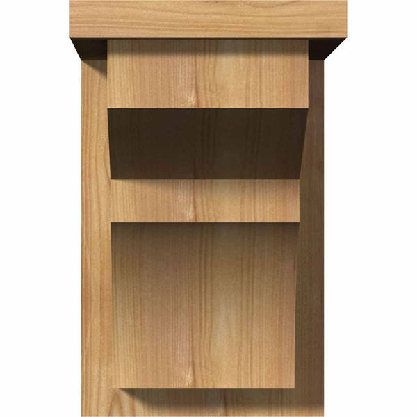 Monterey Smooth Corbel with Backplate, Western Red Cedar T8939