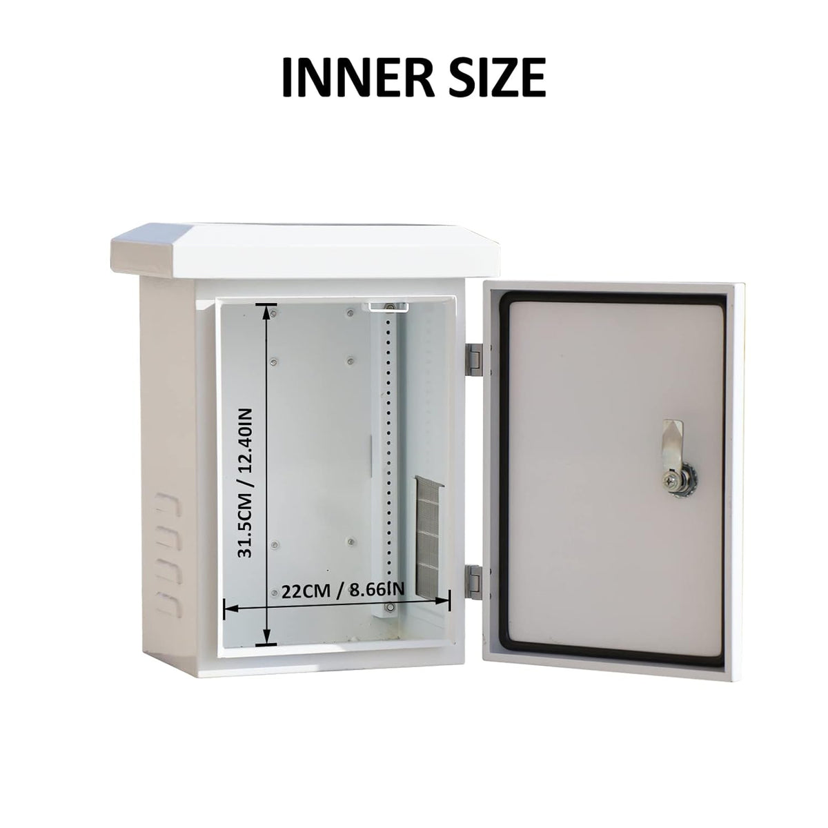 16x12x10 inches Galvanized Electrical Enclosure Box with 2 Shelves A17139