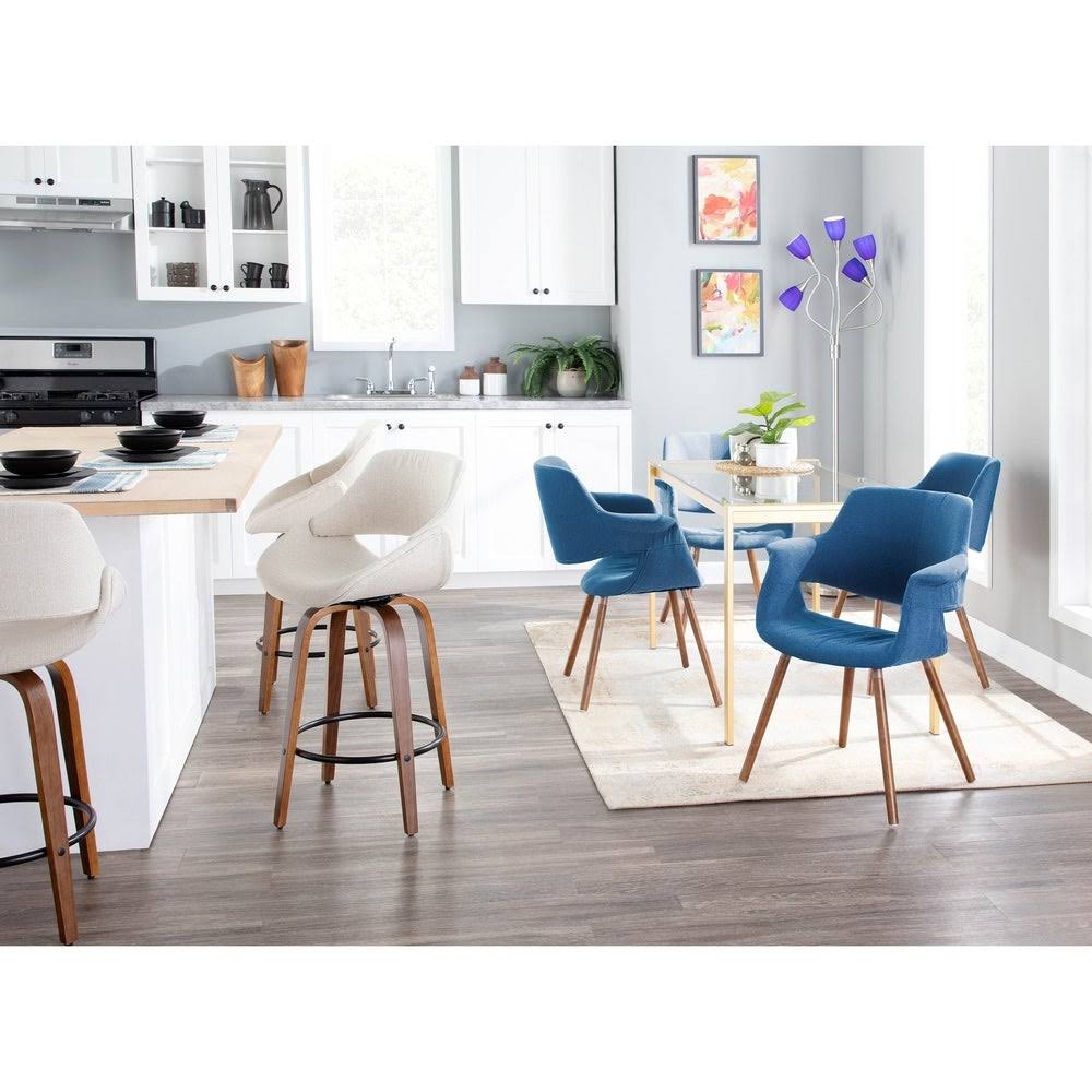 Blue Mid-Century Modern Accent Chair Z8494