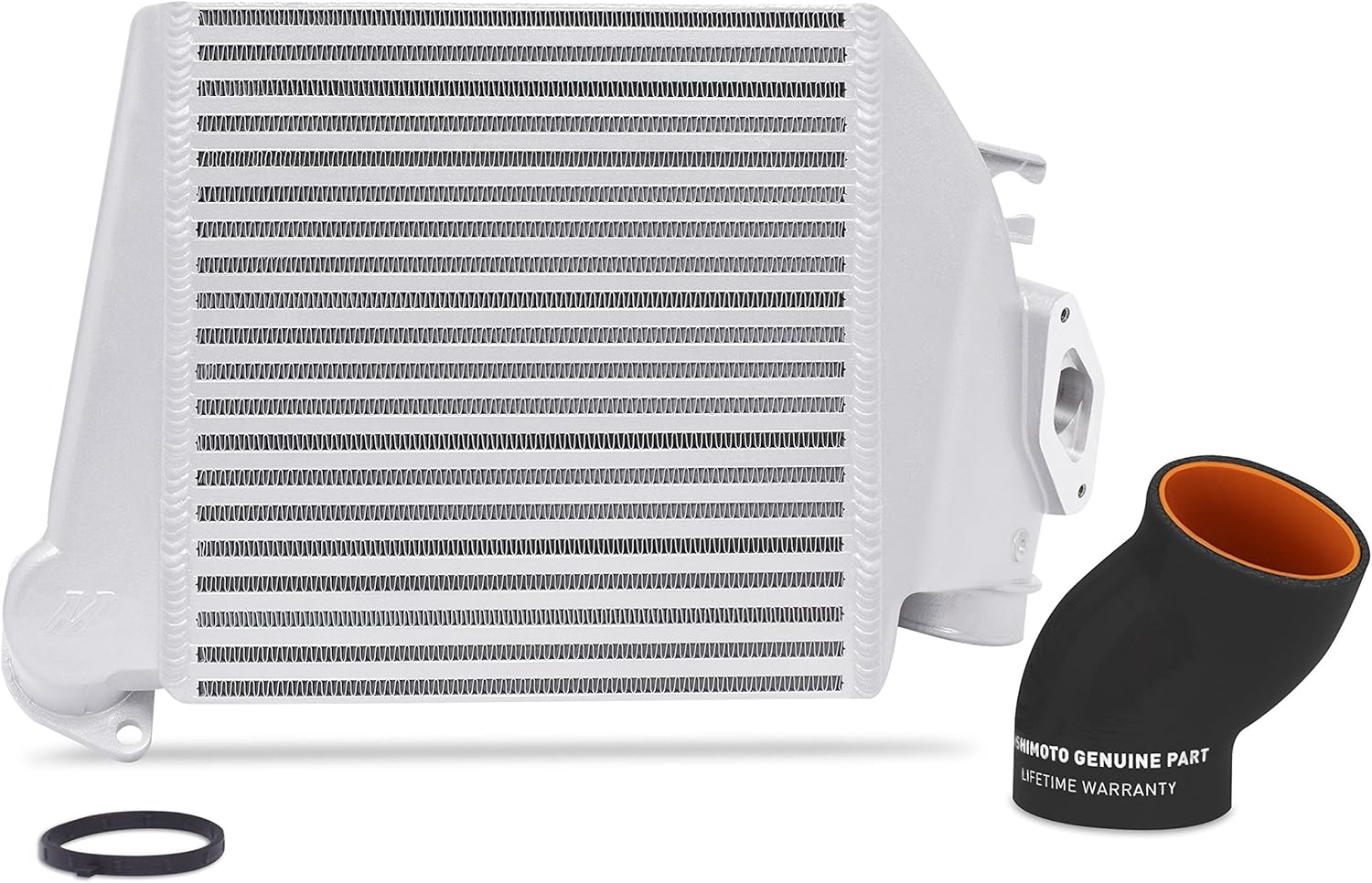 Top-Mount Intercooler Kit Silver Cooler Black Hose F77492