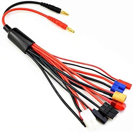 9 in 1 Splitter Cable 4.0mm Banana Plug to JST T Plug XT60 EC3 E747839
