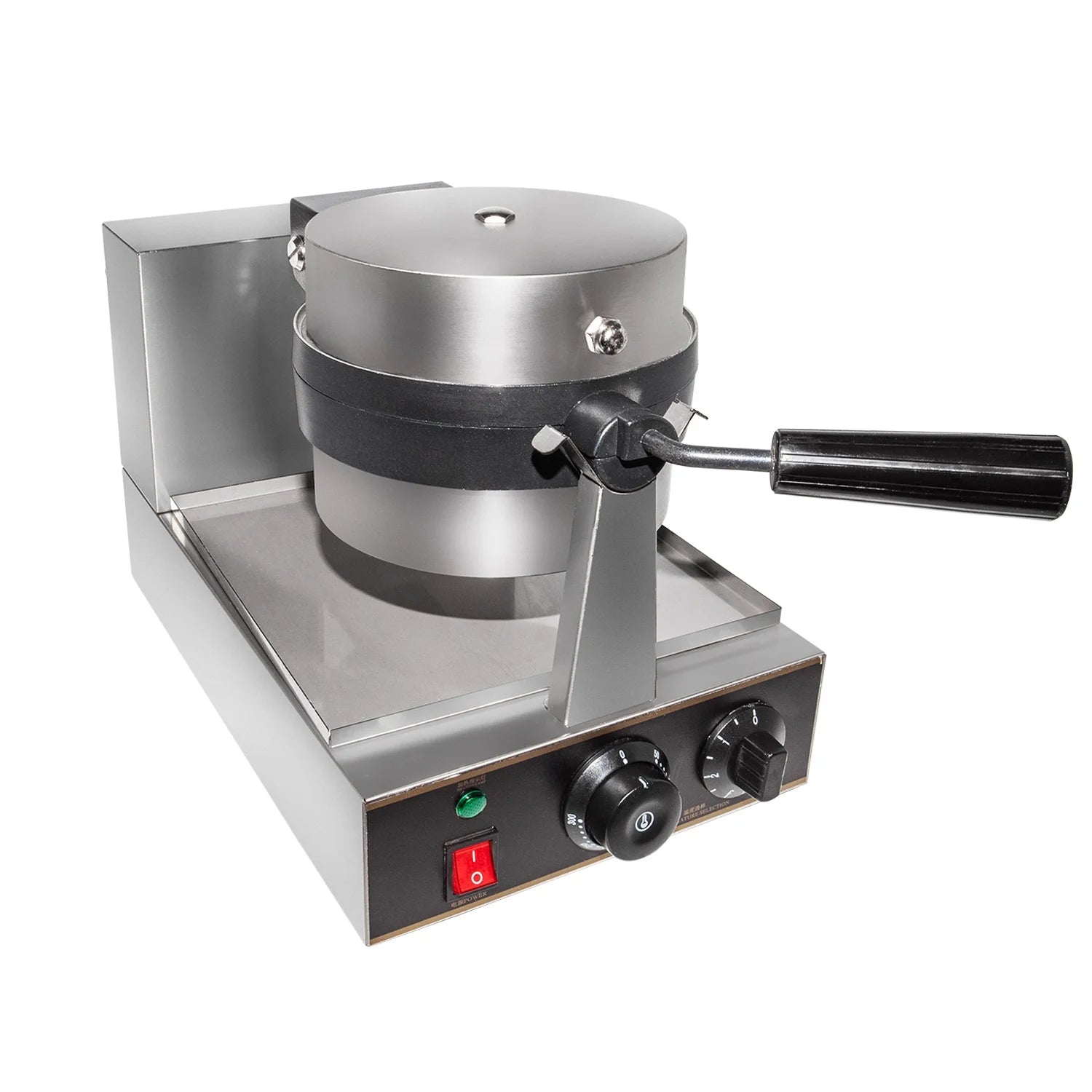 Stainless Steel Commercial Flip Waffle Iron B509