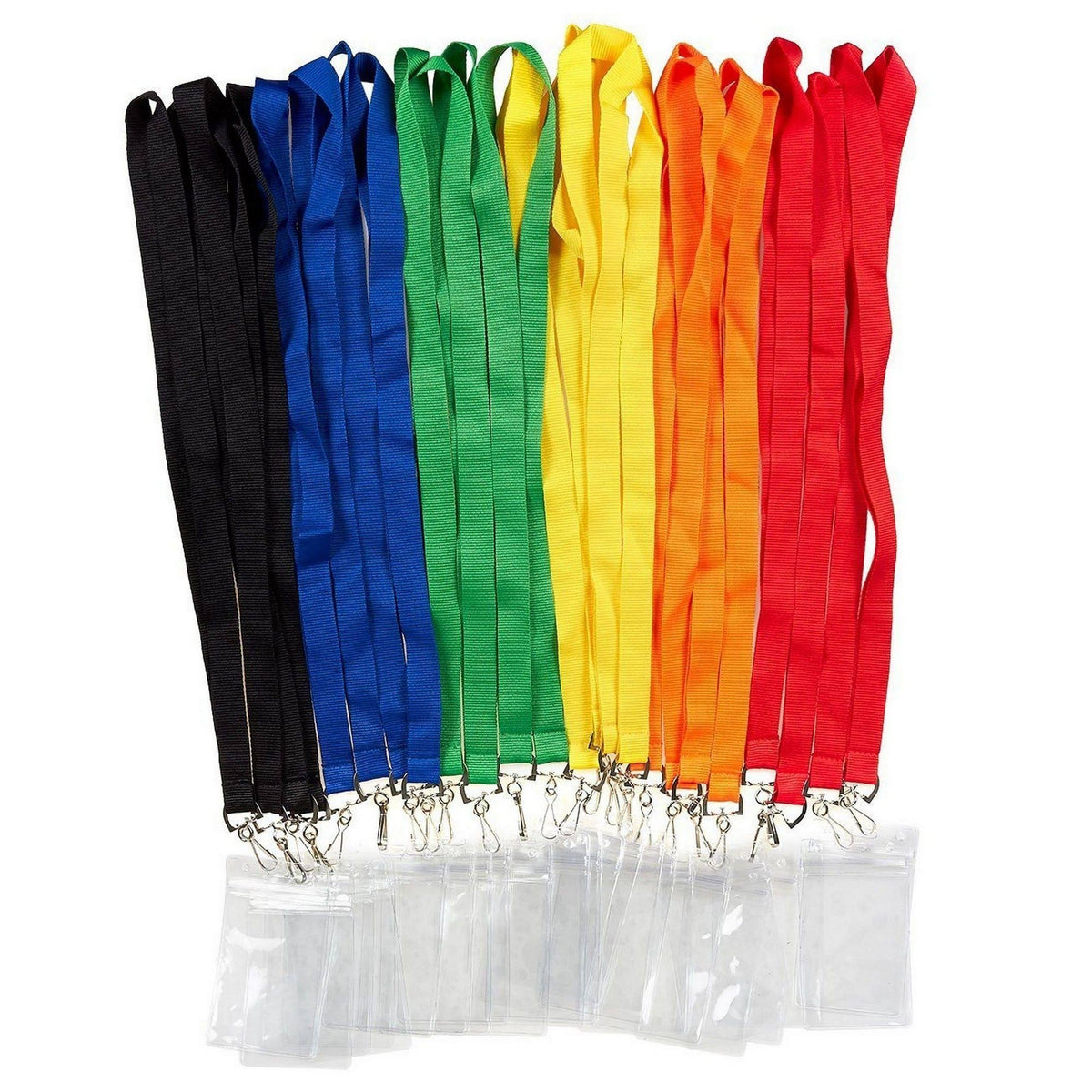 24 Pack Neck Lanyards with Waterproof Card Cases Z1320
