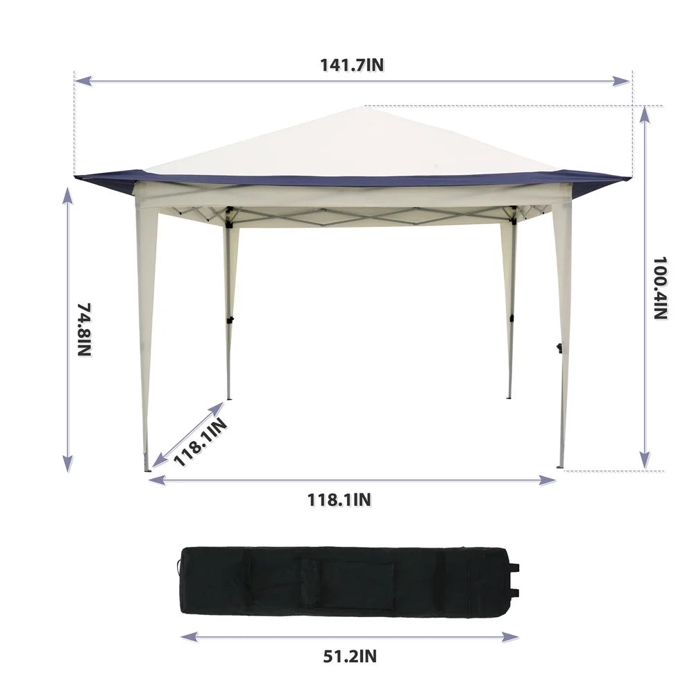 12 x 12 Ft Pop Up Canopy Tent with Carry Bag H6679