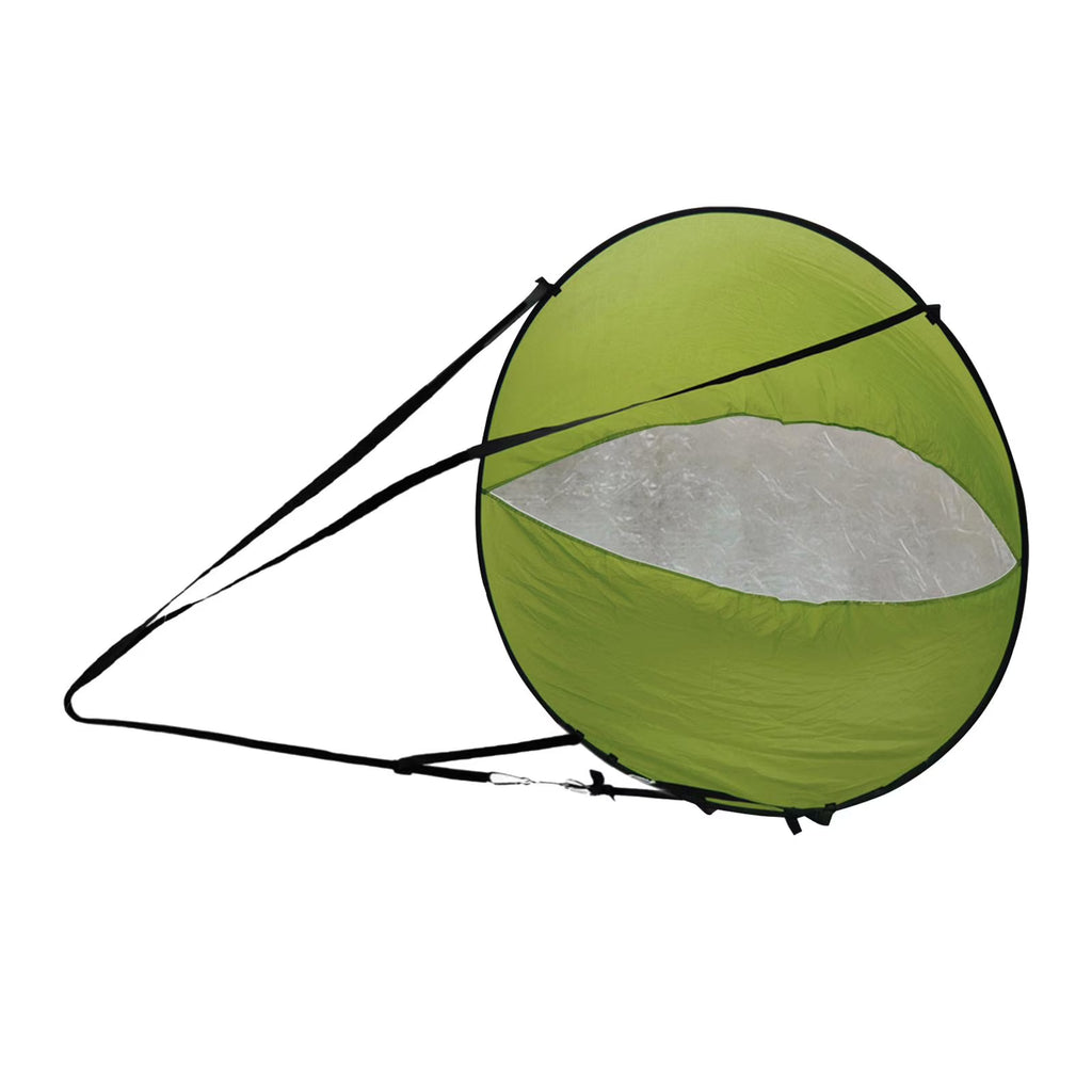 Green Wind Sail Kayak Wind Sail 108x108cm with Transparent Window T6179