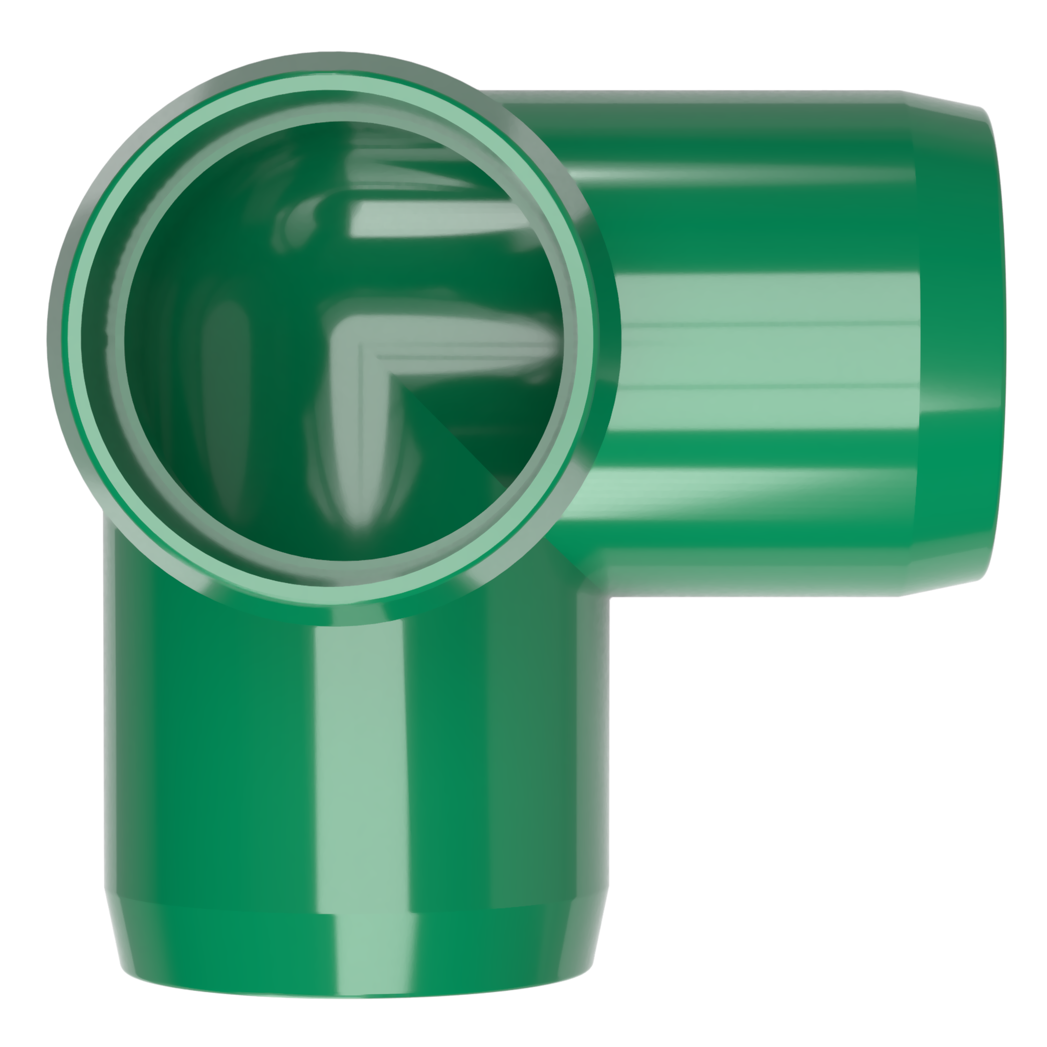 3/4" Size Green 3-Way Elbow PVC Fitting 8-Pack G698