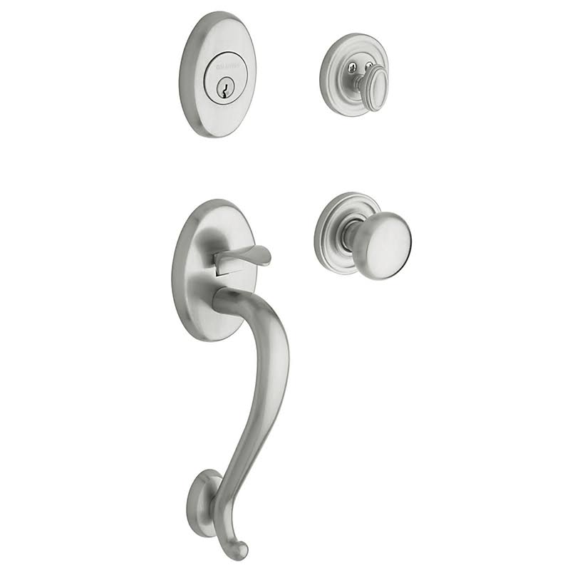 Distressed Oil-Rubbed Bronze Handleset with Classic Knob S936149