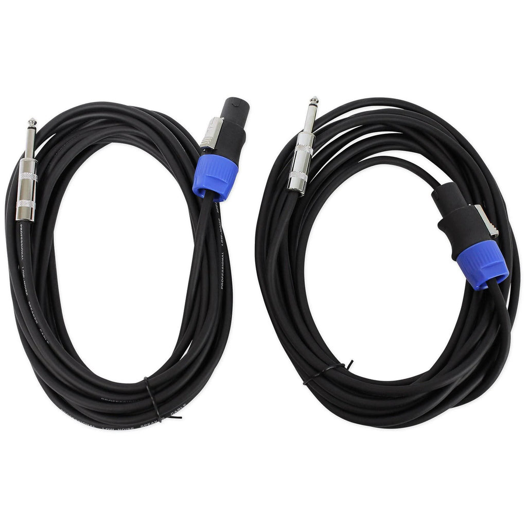 12 3-Way 1000W 4-Ohm Passive DJ Speakers with Stands, Cables, Bag K64990