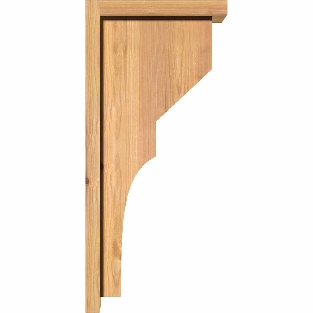Monterey Smooth Corbel with Backplate, Western Red Cedar T8939