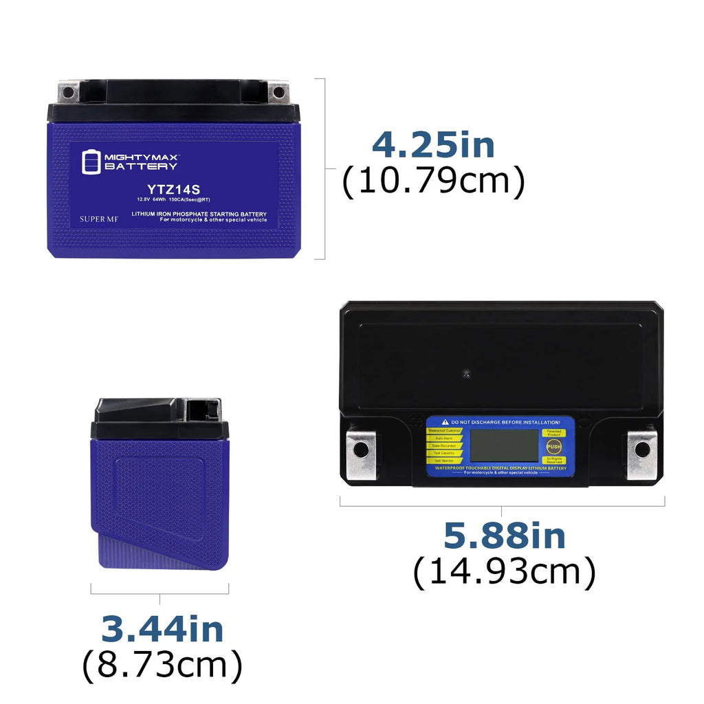Lithium Replacement Battery for Honda 750 Shadow B402