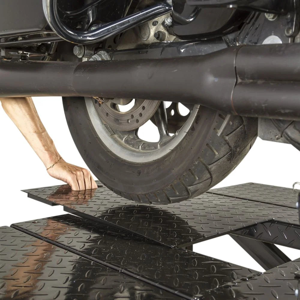 Extra-Long Motorcycle Lift Table with Center Jack O95540
