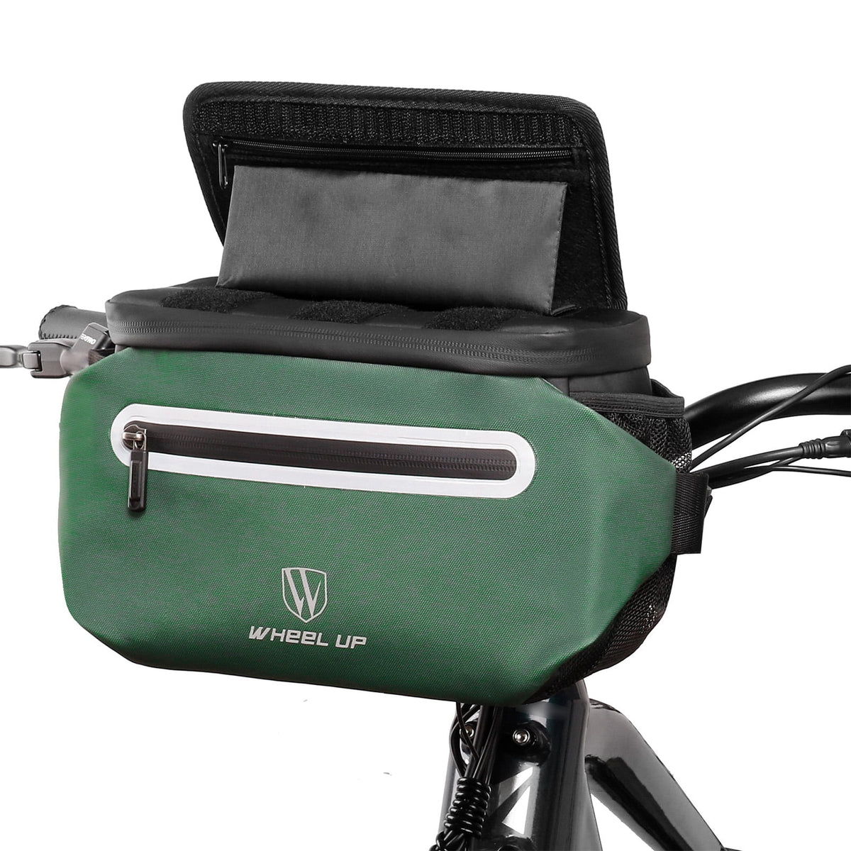 Large Front Storage Bike Handlebar Bag with Touchscreen Phone Holder O966807